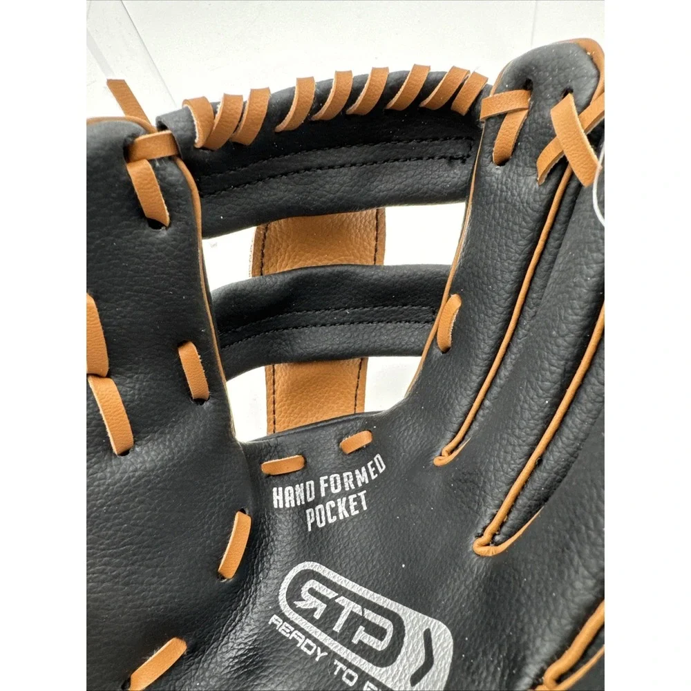 Baseball Glove Right Hand Throw Youth ‎ Franklin 9.5 Inch Black and Brown